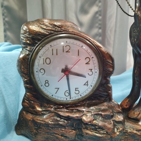 Antique New Haven Mantle Clock Western Horse Clock - Picture 4 of 9